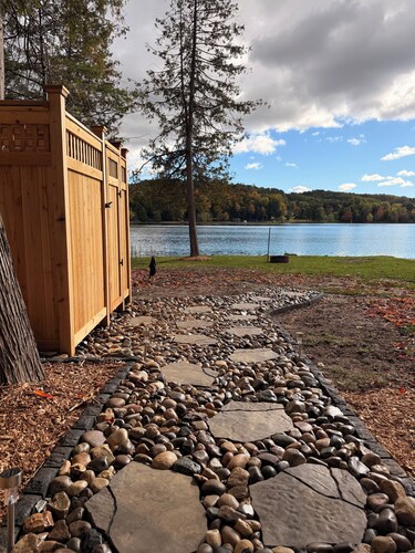Lakefront Rustic Cabin Retreat with Outdoor Shower