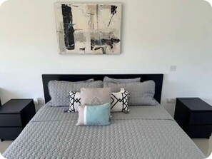 2 slaapkamers, een strijkplank/strijkijzer, wifi, beddengoed