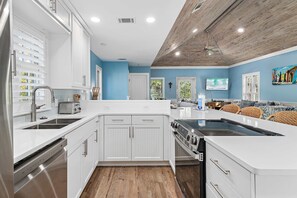 Fridge, microwave, oven, stovetop - 6 Bikes! Ride Golf Cart to Beach & Pool! ~ The Star of the Sea in Magnolia Cottages on 30A (Seacrest)