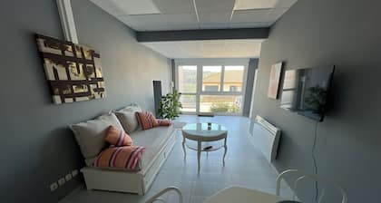 Attractive T2 with private parking and air conditioning