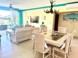 Dining - Gorgeous 3-bedroom apartment with AC in sunny Juan Dolio (Juan Dolio)