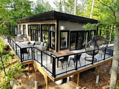 White Pine Cottage at Lac du Cerf - a bright, modern, cozy place to unwind.