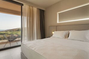 Iron/ironing board, WiFi, bed sheets - Villa Girl n Pearl | Elegant Luxury with Panoramic Sea View near Methoni (Methoni)