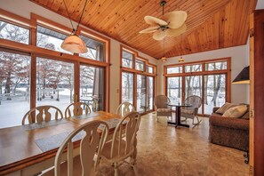Dining - 6+ bedroom luxury retreat on Bone Lake - just 90 minutes from Minneapolis! (Luck)