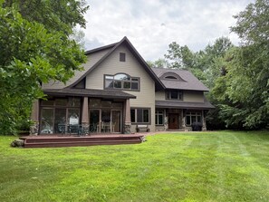 Exterior - 6+ bedroom luxury retreat on Bone Lake - just 90 minutes from Minneapolis! (Luck)