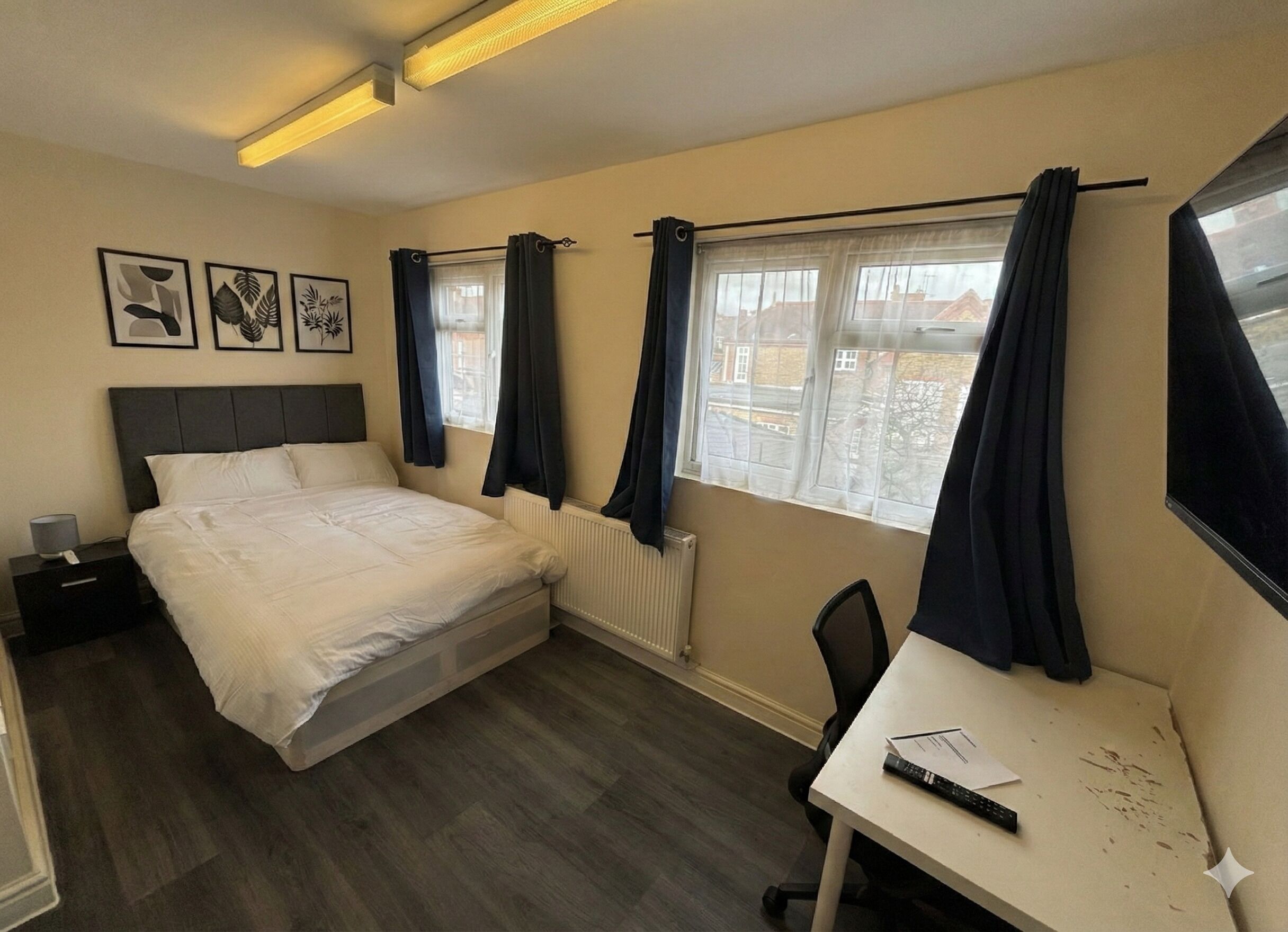 Business tweepersoonskamer, gemeenschappelijke badkamer