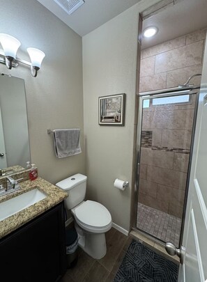 Towels, soap, toilet paper