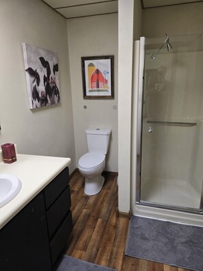 Dusche, Handtücher, Toilettenpapier