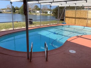 Pool - Oasis 2BR Lakefront home W/inground pool (Port Richey)