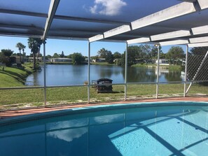 Pool - Oasis 2BR Lakefront home W/inground pool (Port Richey)