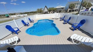 Pool - Oceanfront Holden Beach - 3BR, Private Pool, Sleeps 10 (Holden Beach)
