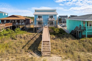 Exterior - Oceanfront Holden Beach - 3BR, Private Pool, Sleeps 10 (Holden Beach)