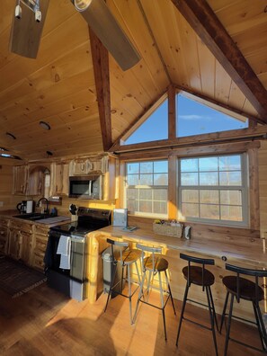 Microondas, horno y parrilla de estufa