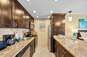 Fridge, microwave, oven, stovetop - Lahaina Shores Beachfront Condo with Panoramic Endless Ocean Views (Lahaina)