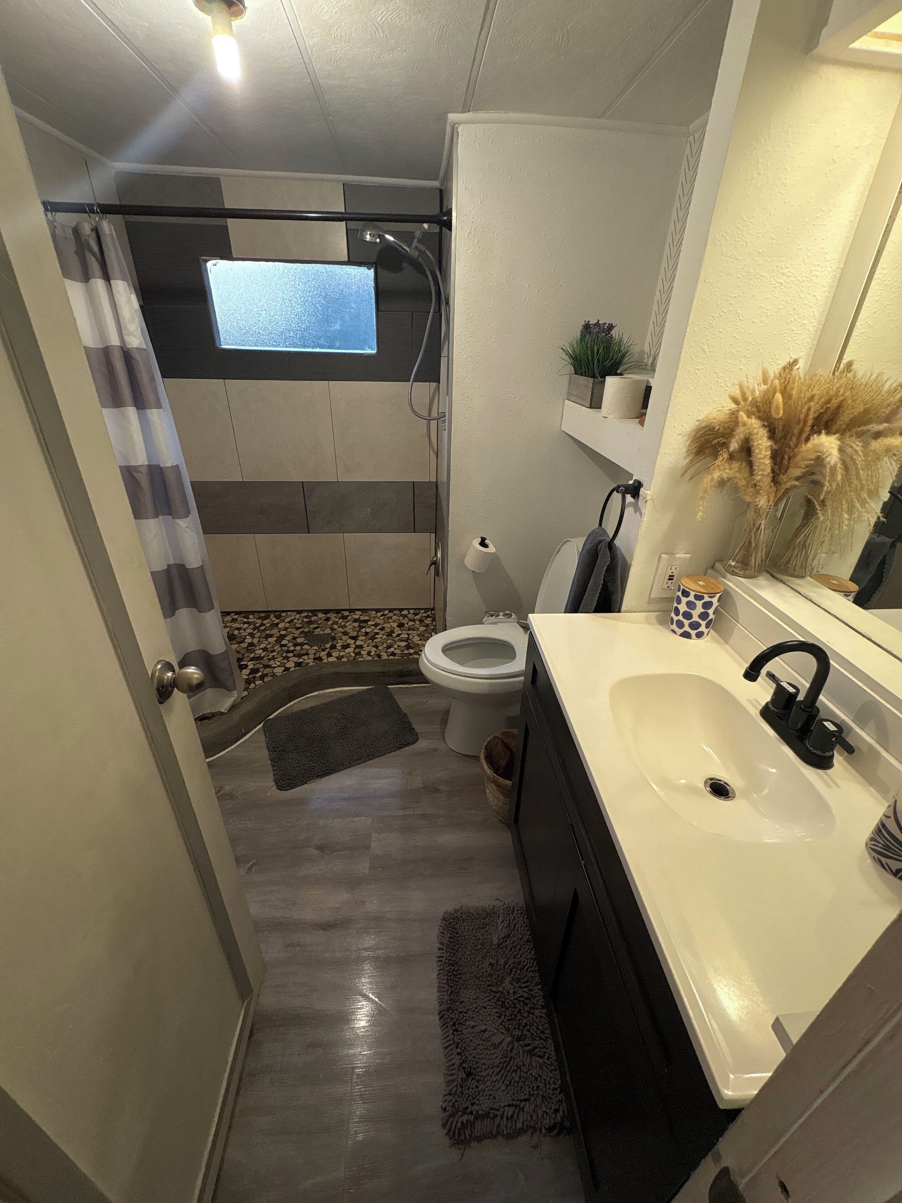 Towels, soap, toilet paper