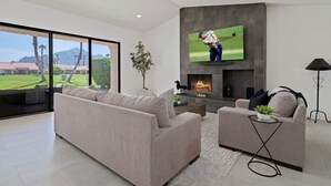 Living area - Golf Course Living in La Quinta: 3BD/3BA Retreat with Spacious 2-Car Garage. (La Quinta)