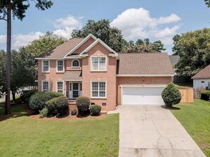 Exterior - 2026 Masters Rental House with Private Saltwater Pool & Jacuzzi bathtub (Evans)