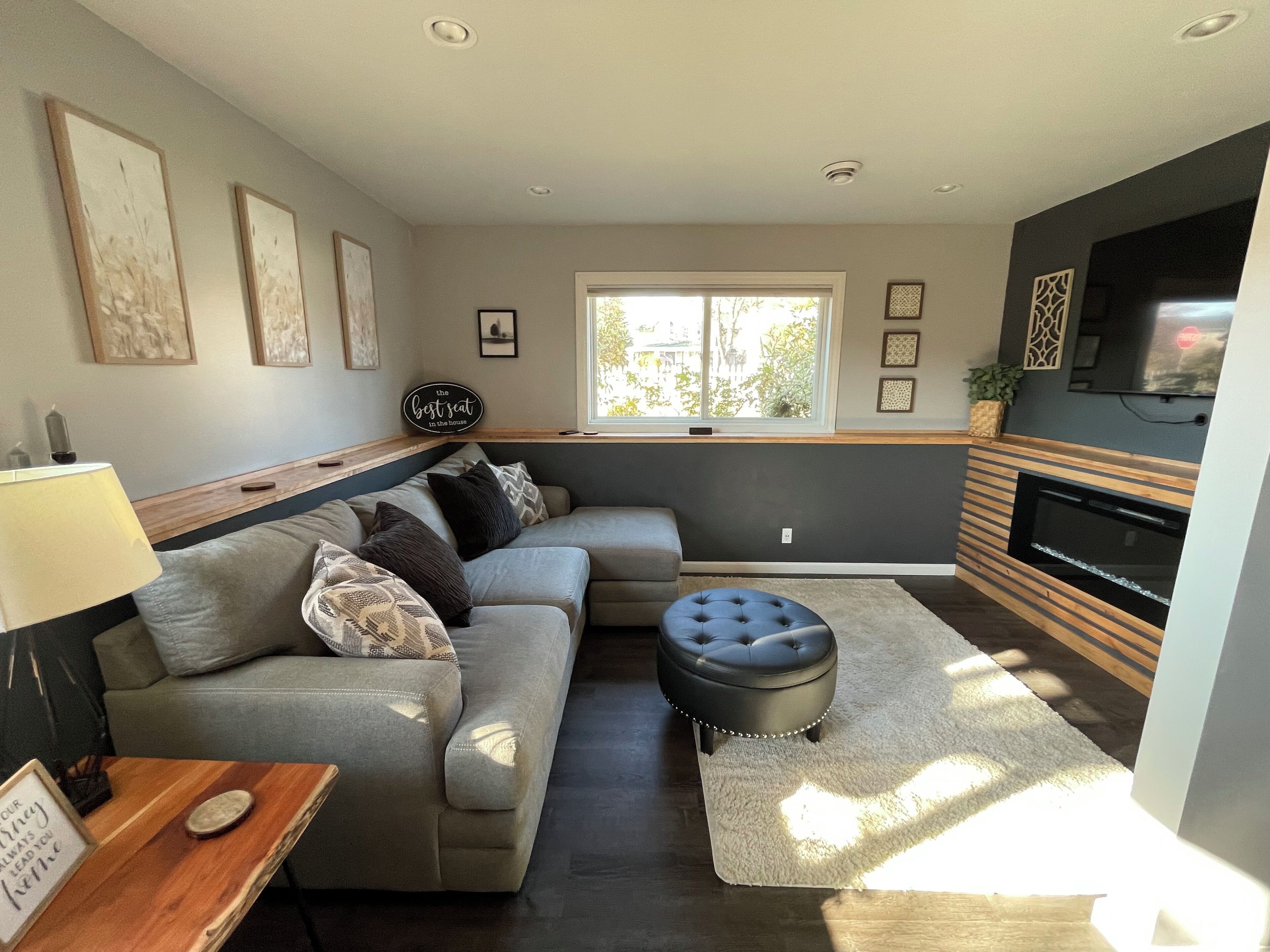 TV connectée, cheminée