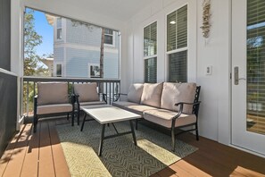 Terrace/patio - Seas the Day! Elegant 4BR 30A Retreat with Golf Cart & Bikes (Santa Rosa Beach)