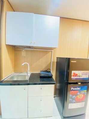 高級客房 | 私人廚房 | 電冰箱、爐台、紙巾