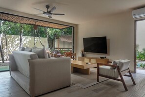 Superior-huoneisto, yksityinen uima-allas | Oleskelualue