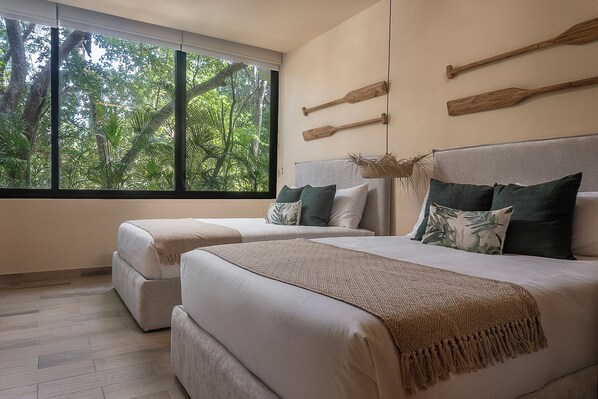 Superior Apartment, Private Pool | Blackout curtains, iron/ironing board, free WiFi