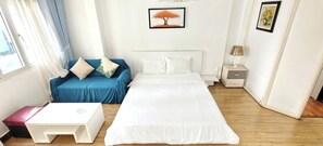 Apartment, Balcony, City View | Desk, free WiFi - Lunaria Maison Japan Town Kitchen Suite (Ho Chi Minh)