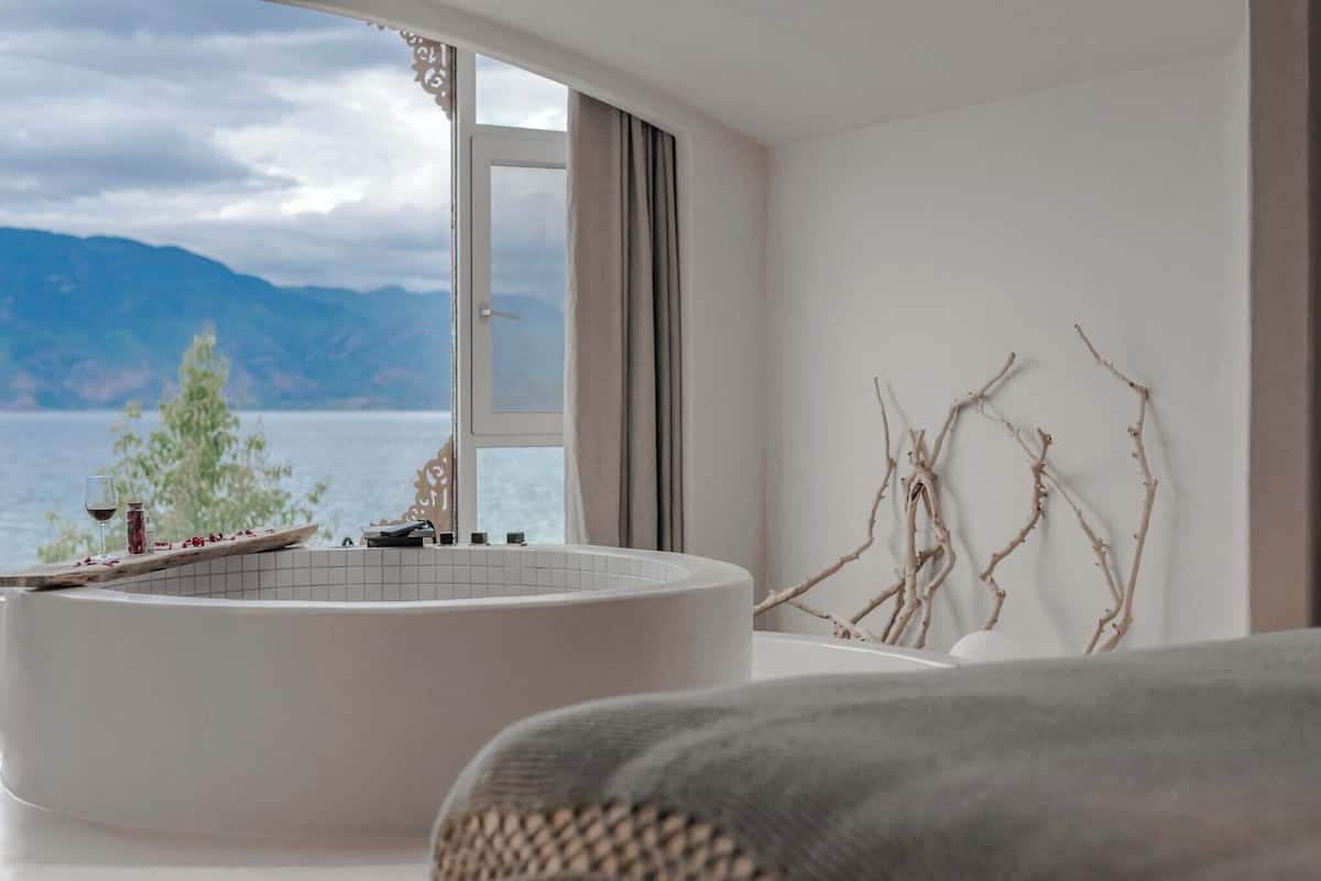 Romantisches Doppelzimmer, Seeblick | Ausblick vom Zimmer