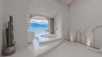 Desk, laptop workspace, blackout curtains, soundproofing