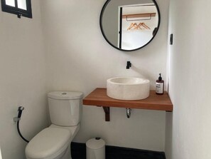 Superior Double Room, Pool View | Bathroom | Shower, hair dryer, towels, soap - Rebels Point (Jimbaran)