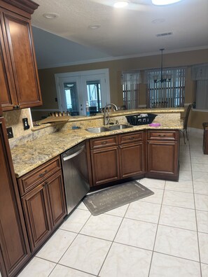 Microwave, oven, stovetop, dishwasher