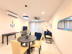 Deluxe Double Room, 2 Bedrooms, Balcony, Beachside | Living area - Amaterra 304D Los Cabos (Cabo San Lucas)