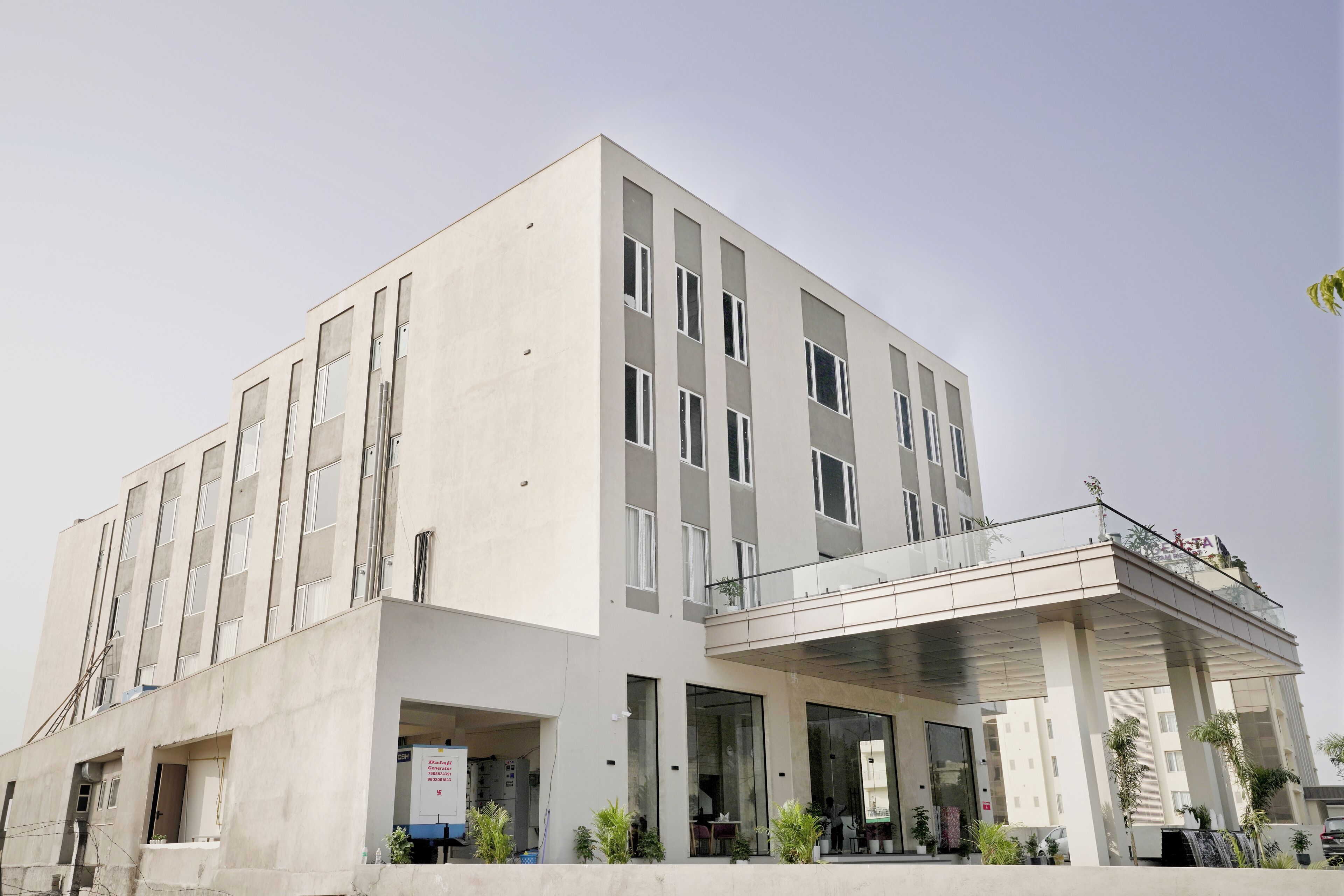 Voorkant van accommodatie