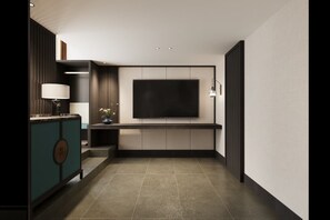 Habitación cuádruple Confort, lanai, vista al patio | Ropa de cama de alta calidad, edredón y camas con efecto memoria 