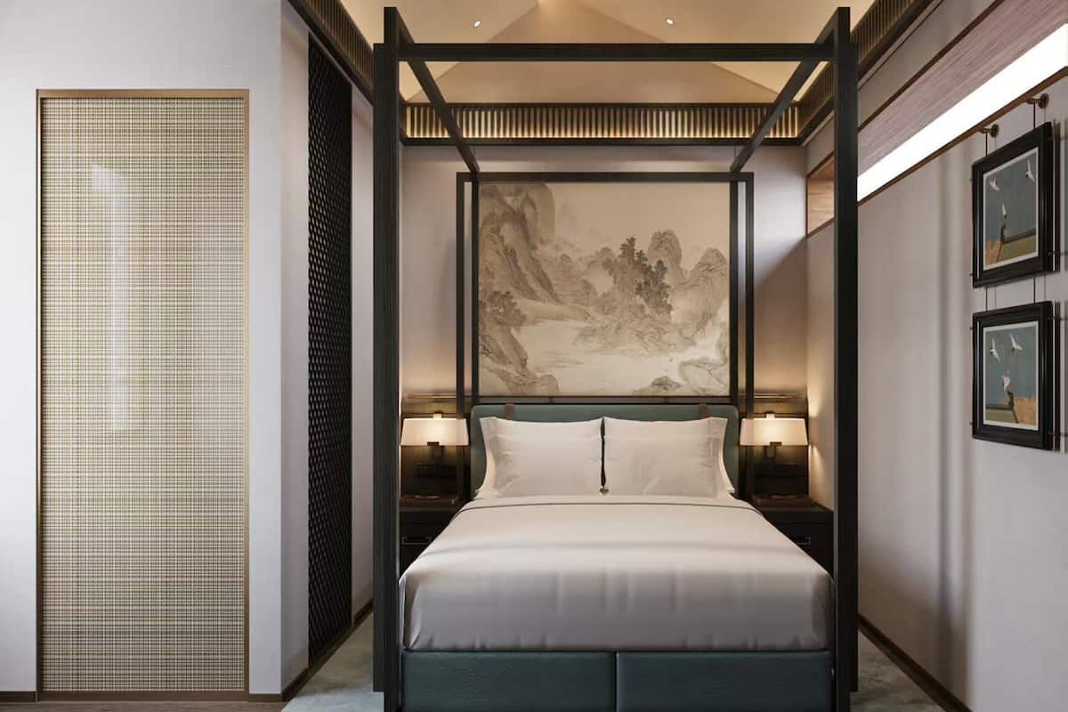 Doppia Comfort, lanai, vista cortile | Biancheria da letto di alta qualità, copriletto in piuma