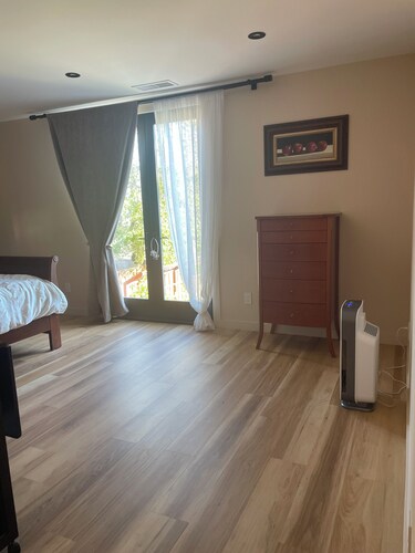 Private suite with private bathroom and washer and dryer. 