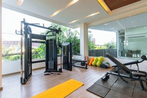 Fitness facility - City1BR Condo Pool Gym C261 (Wichit)
