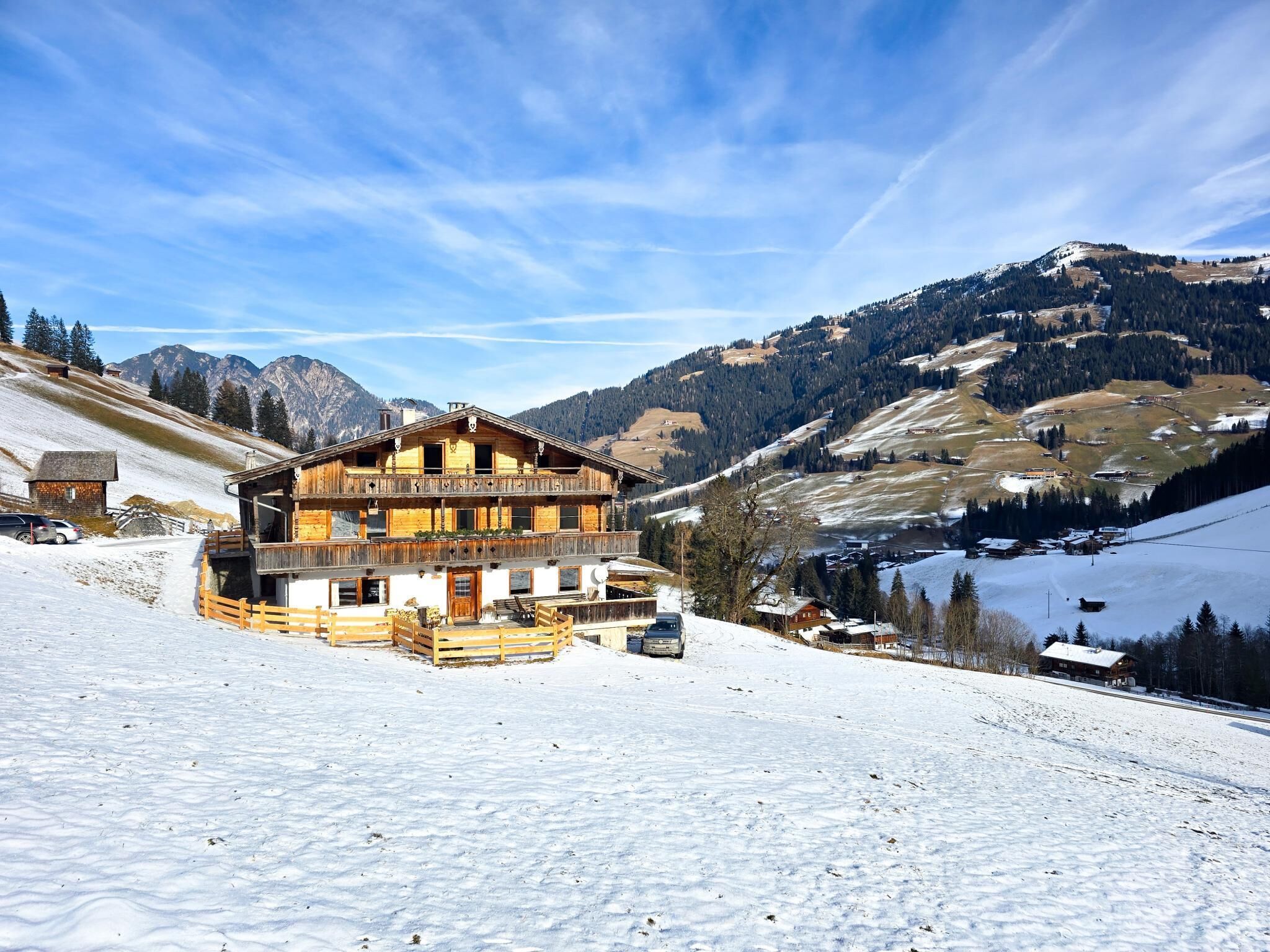Aussicht vom Ferienhaus [Winter]