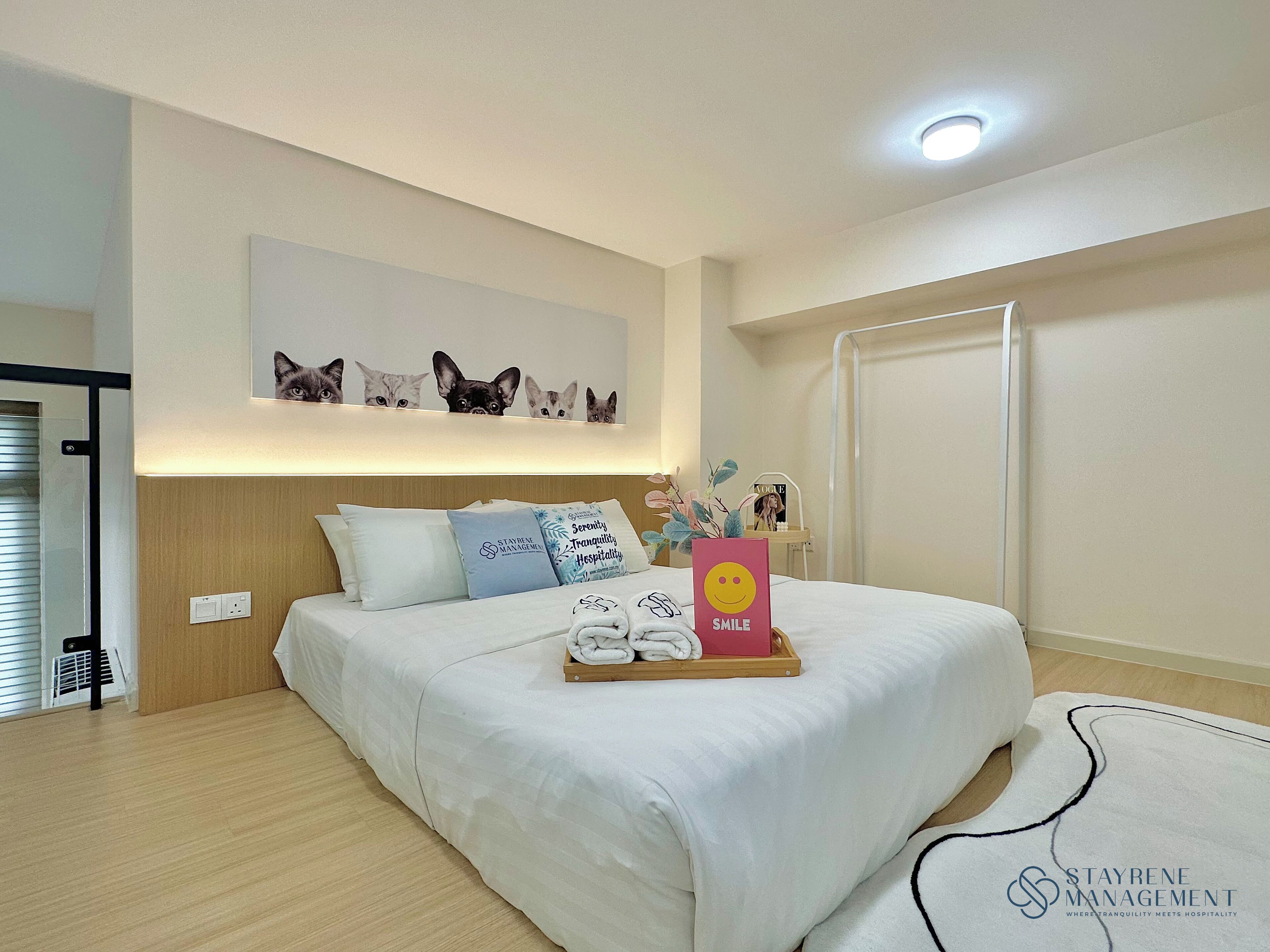 Blackout curtains, iron/ironing board, free WiFi