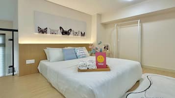 Blackout curtains, iron/ironing board, free WiFi