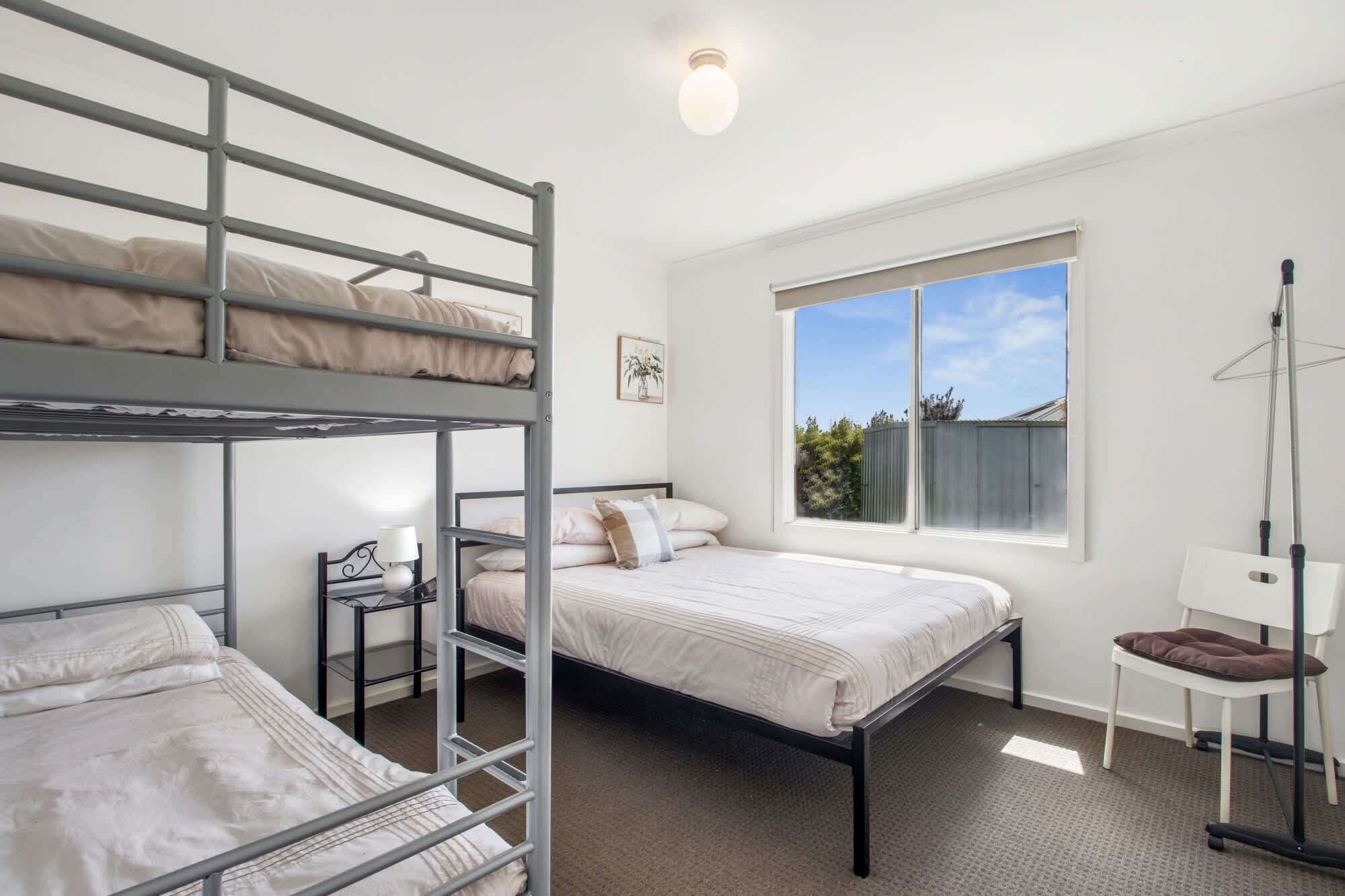 3 habitaciones y ropa de cama 