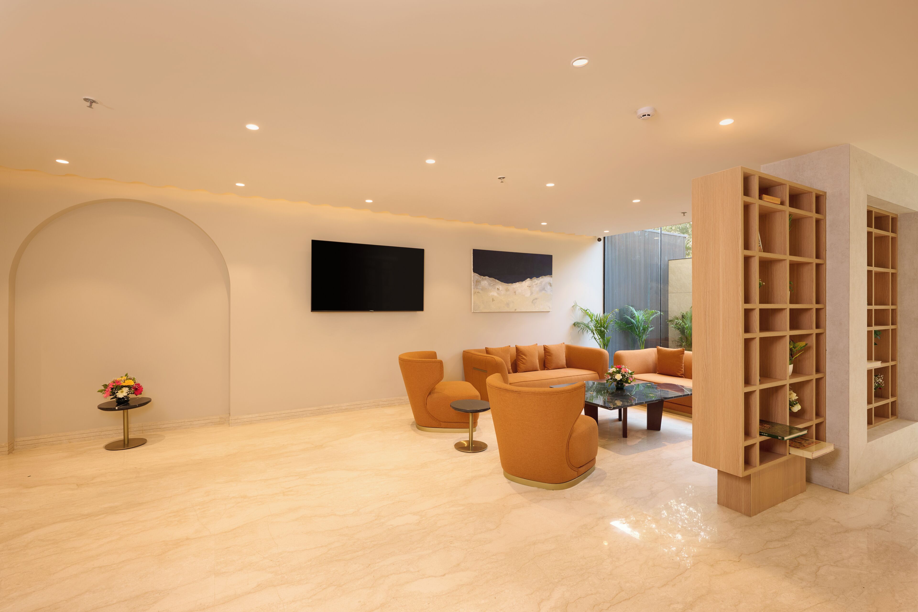 Sala de estar en el lobby