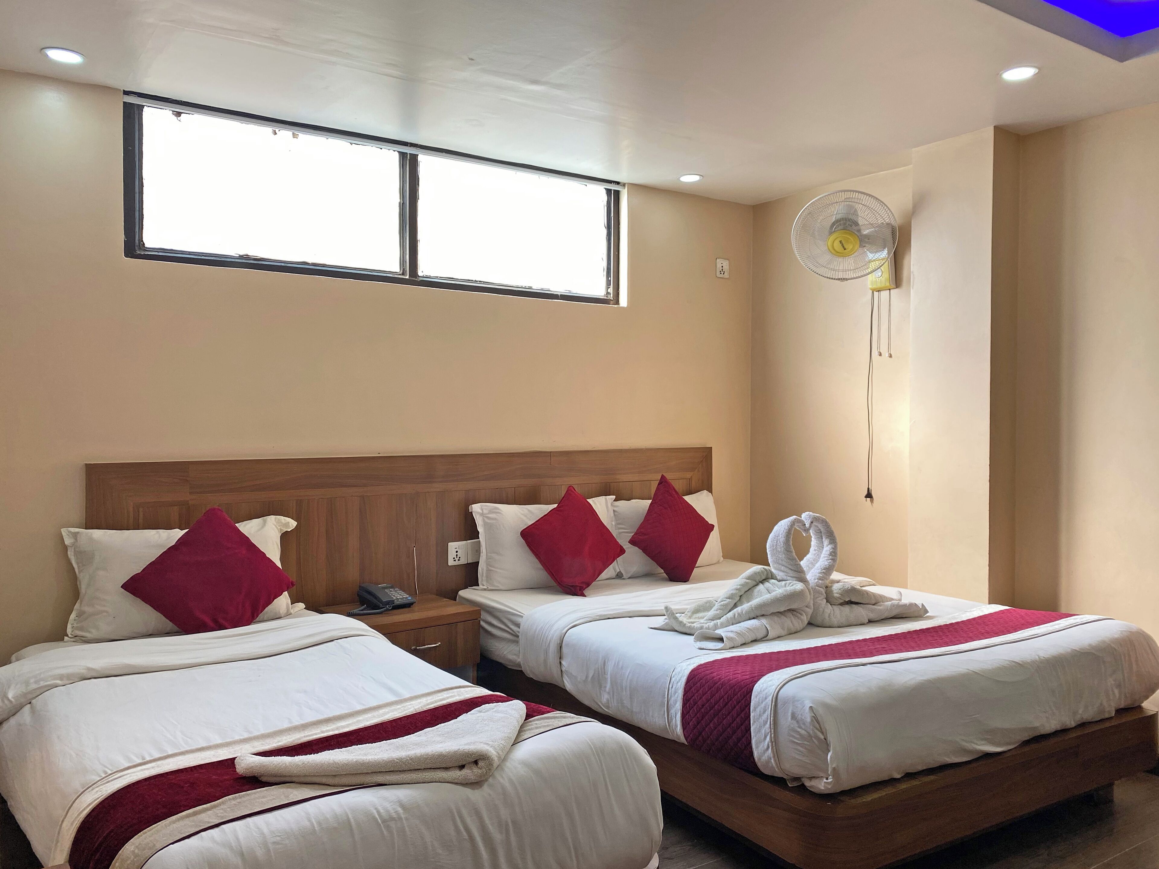 Standard Double or Twin Room, City View | Desk, laptop workspace, free WiFi