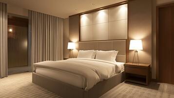 Habitación doble estándar | Escritorio, cortinas blackout y tabla de planchar con plancha