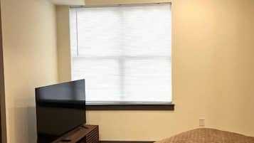 Een strijkplank/strijkijzer, gratis wifi