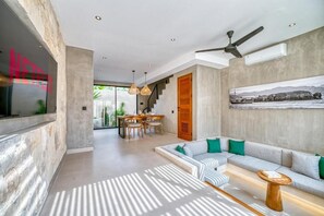 Luxury Villa, Lanai, Pool View | Living area - New Luxury Arrecife Villas (Ungasan)