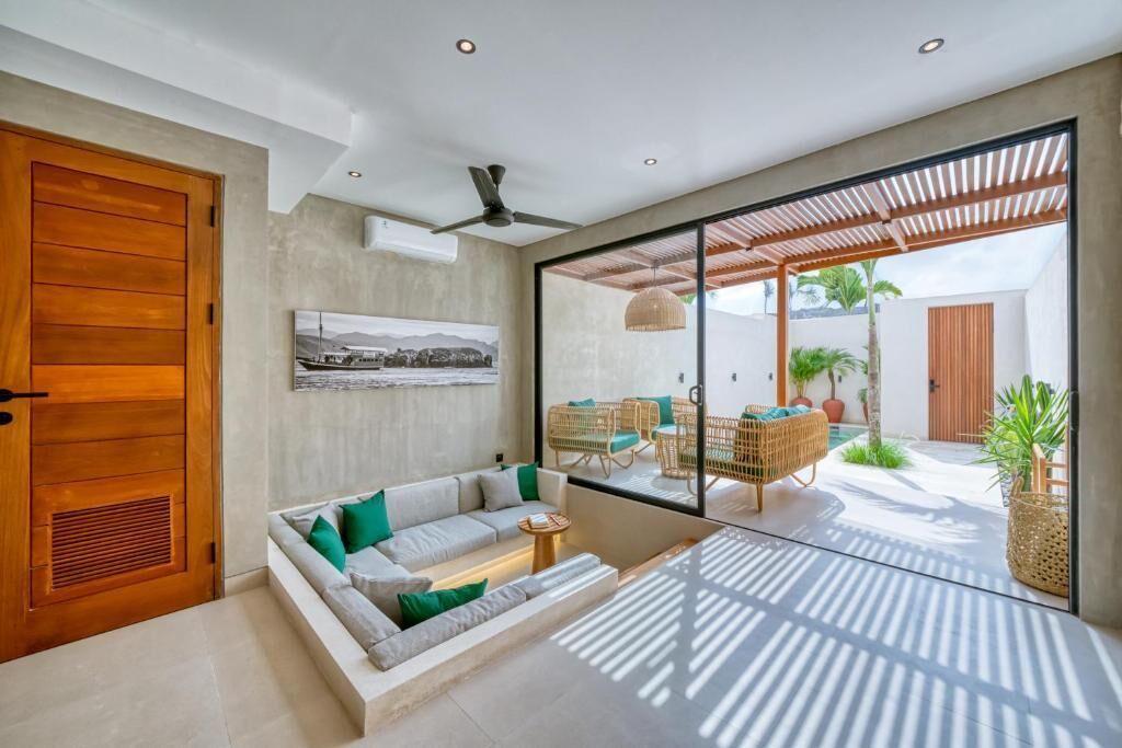 Luxury-Villa, Veranda, Poolblick | Innenbereich