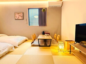 Deluxe Twin Room, Multiple Beds, Private Bathroom | Premium bedding, down comforters, memory foam beds, desk - Nara Inn Japanese Ryokan (Nara)