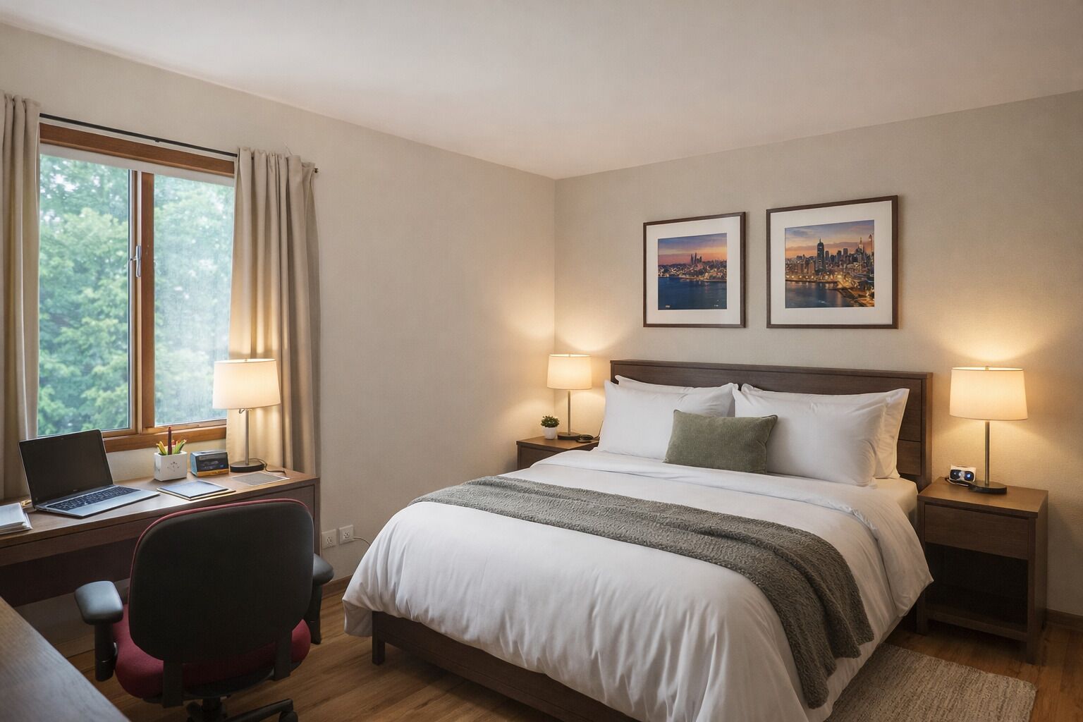 Bügeleisen/Bügelbrett, Internetzugang, Bettwäsche