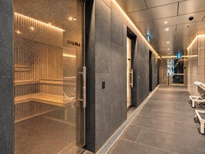 Warm up in one of the two saunas in the Level 11 Pool area. Note: a Building Induction is required to use these amenities. - Skyline Suites | Cosy Study Suite, Australia 108 (Southbank)